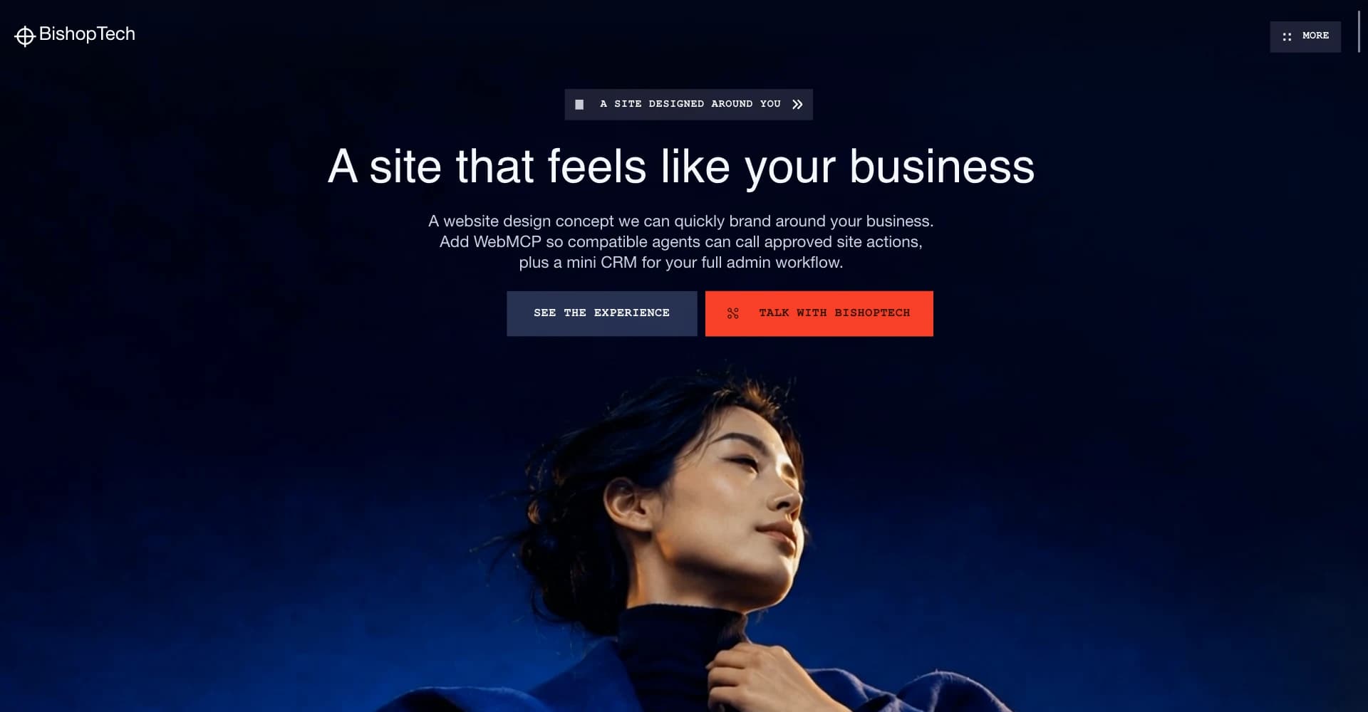 Meridian landing page preview