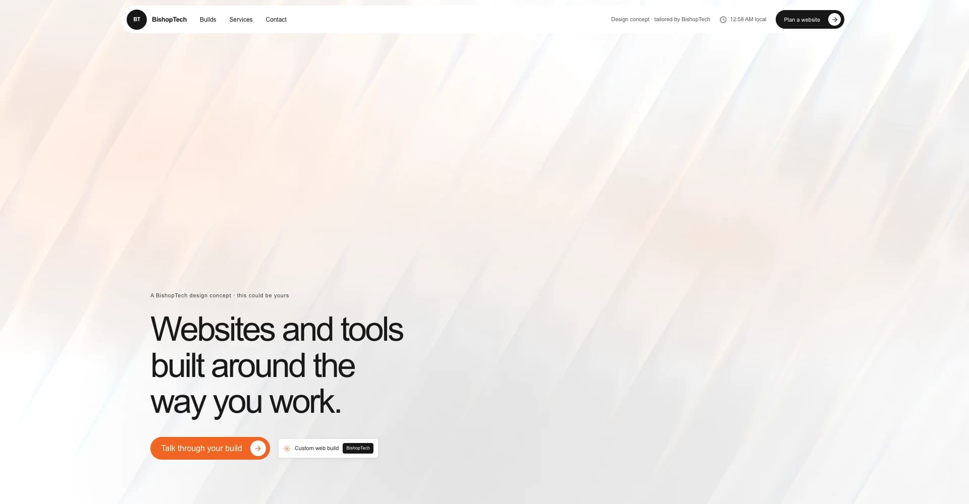 Axion Studio landing page preview