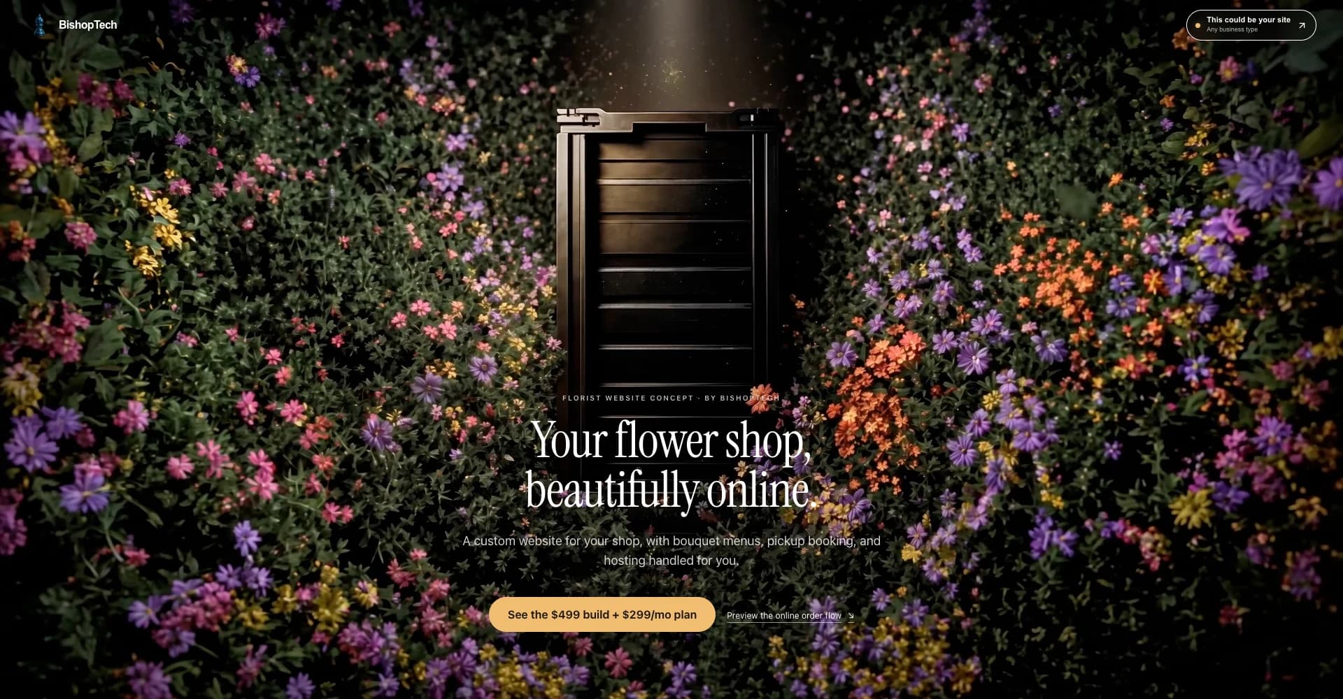 Florist Website landing page preview