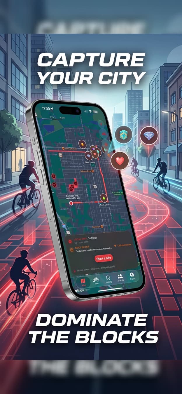 PedalTurf cycling app preview